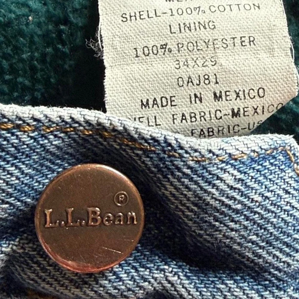 L.L.Bean | Double L Classic Fit Fleece Lined Jeans - Picture 3 of 8